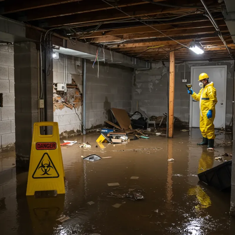 Flooded Basement Electrical Hazard in Dayton, IN Property